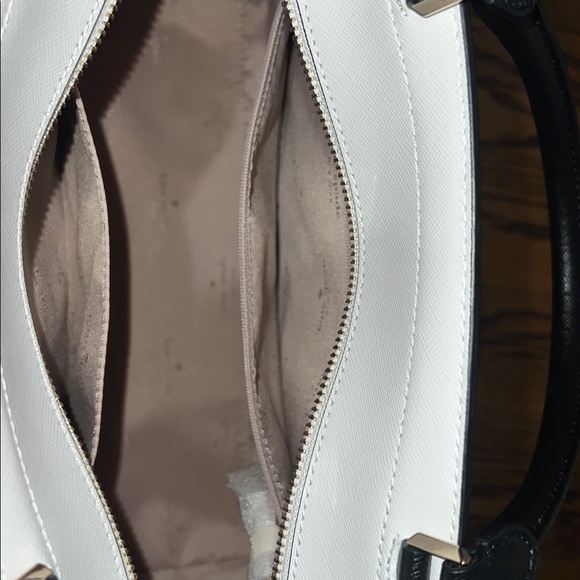 Kate Spade New York Staci Black and Cream Saffiano Leather Bag With Strap - Picture 5 of 6